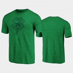 Men 2020 St. Patrick's Day Green Philadelphia 76ers Luck Celtic Charm T-Shirt 531022-428