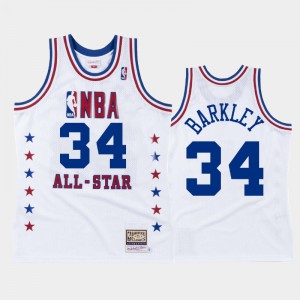 Mens Charles Barkley #34 76ers Eastern Conference 1988 NBA All-Star White Philadelphia 76ers Jerseys 848345-491