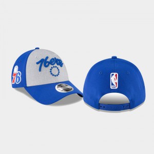 Mens Philadelphia 76ers Heather Gray 2020 NBA Draft OTC Stretch Snap 9FORTY Adjustable Hat 158765-666