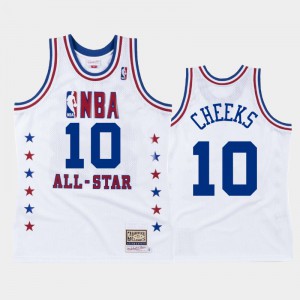 Mens Maurice Cheeks #10 White 1988 NBA All-Star Philadelphia 76ers 76ers Eastern Conference Jersey 370508-609