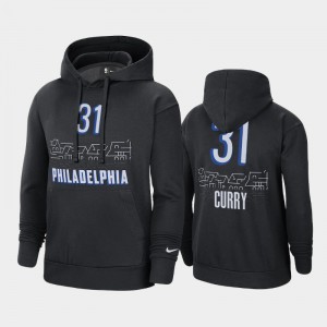 Men's Seth Curry #31 City Philadelphia 76ers 2020-21 Pullover Black Hoodie 433918-294