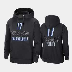 Mens Vincent Poirier #17 2020-21 Pullover Philadelphia 76ers Black City Hoodies 481466-431