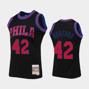 Men's Al Horford #42 Collection Black Philadelphia 76ers Rings Jersey 690854-524