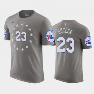 Men Jimmy Butler #23 2018-19 Philadelphia 76ers City Gray T-Shirt 761768-268