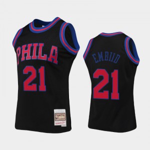 Men Joel Embiid #21 Collection Rings Philadelphia 76ers Black Jerseys 288209-468