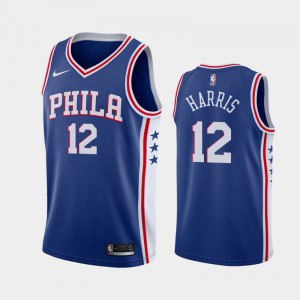 Mens Tobias Harris #12 Philadelphia 76ers 2018-19 Blue Icon Jerseys 740746-378