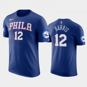 Men's Tobias Harris #12 Icon Blue Philadelphia 76ers 2019 Season T-Shirt 598495-423