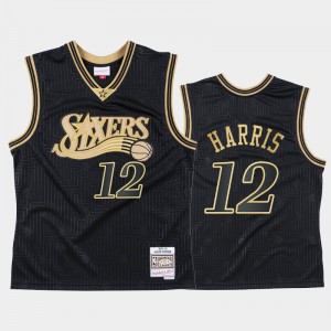Men Tobias Harris #12 Black Hardwood Classics 2020 Chinese New Year Philadelphia 76ers Jersey 696634-960