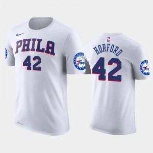 Men's Al Horford #42 Philadelphia 76ers Association White T-Shirt 888068-277