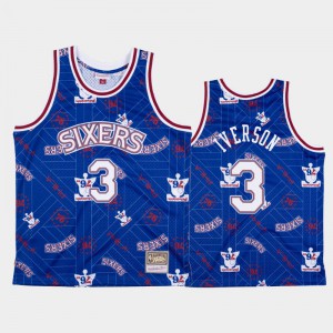 Ted Jerseys - Allen Iverson活塞藍球員版44。 Iverson pistons blue away authentic  jersey size 44. #nba #nbajersey #iverson #pistons