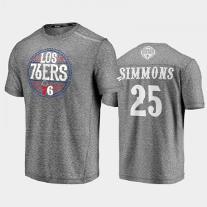 Men's Ben Simmons Philadelphia 76ers 2020 Latin Nights Noches Ene-Be-A Heathered Gray T-Shirts 157146-879