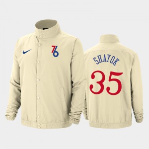 Mens Marial Shayok #35 Cream City Edition 2019-20 DNA Lightweight Philadelphia 76ers Jacket 287440-935