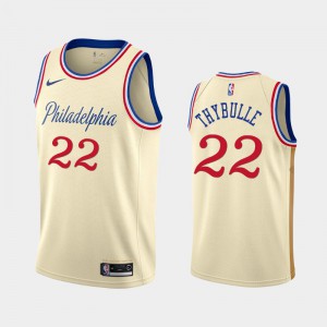 Men Matisse Thybulle #22 City Philadelphia 76ers Cream 2019-20 Jerseys 170489-907