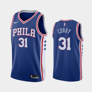 Men's Seth Curry #31 2020-21 Philadelphia 76ers Blue Icon Jersey 682823-195