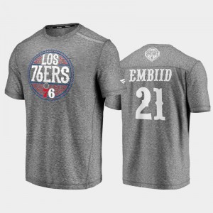 Men's Joel Embiid Heathered Gray 2020 Latin Nights Philadelphia 76ers Noches Ene-Be-A T-Shirt 555471-923