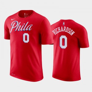 Men's Josh Richardson #0 Red Statement Philadelphia 76ers T-Shirt 290279-897