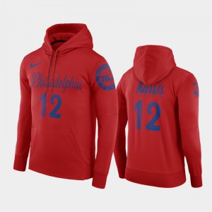 Men's Tobias Harris Philadelphia 76ers Red 2019 Ugly Christmas Pullover Hoodie 143010-573