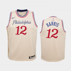 Youth Tobias Harris #12 Philadelphia 76ers 2019-20 City Cream Jersey 169288-507