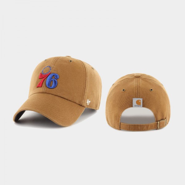 Men’s Cleveland Indians Khaki Carhartt X 47 Brand Captain Hats